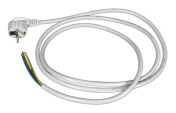 Power cable with molded Schuko plug, 3x1.5mm² - 1.5 m. (white)