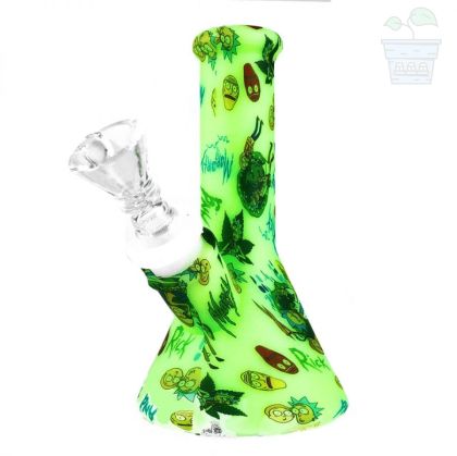 Bong Silicone Cartoons Green 13cm