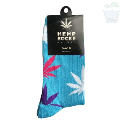 Socks Hemp XXX Amsterdam - Unisex, Blue Colour