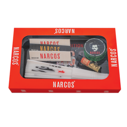 NARCOS Giftbox - Подаръчна кутия със запалка и аксесоари (малък размер)