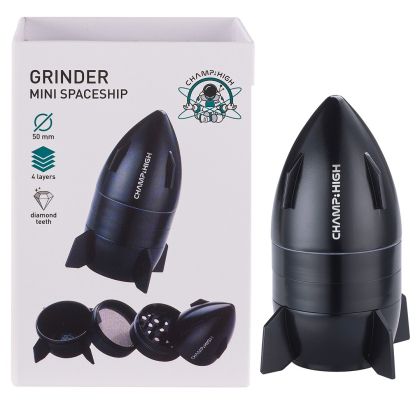 Champ High Mini Spaceship ⌀ 50mm - Metal Grinder 4 parts (black)