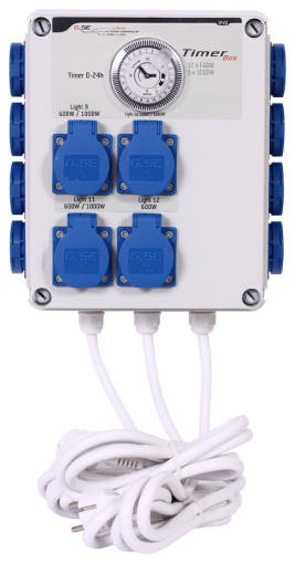 G-Systems Timer Box 12x600W, 3 circuits