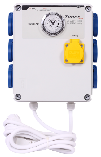 G-Systems Timer Box 6x600W + Heating, 2 circuits