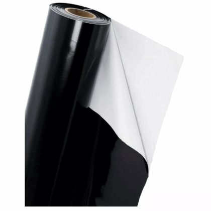 Black and white reflective foil 125μm 2m x 100m (roll)