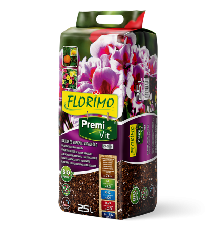 FLORIMO PremiVit Balcony and germanium potting soil - 25Л