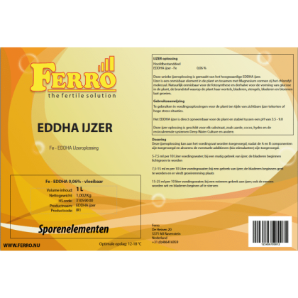 FERRO разтвор на желязо EDDHA 5л.