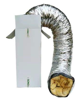 Sonoconnect - Sound-absorbing air duct with thermal insulation - 10 m.