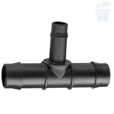 19 mm - 13 mm Barb Reducer Tee