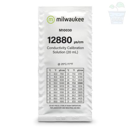 Milwaukee 12880 µS/cm Conductivity Calibration Solution 20мл саше - Разтвор за калибриране (EC) - 1бр