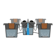 PLANTIT aeros IV master Хидропонна система, DWC с две аериращи помпи