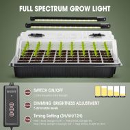 Germination and rooting kit with built-in lighting - 80 sockets, 4 LED strips, 2 boxes x 38 x 24 x 12cm