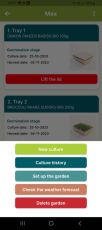 Babylon Garden hydroponic system for homes, size XS, 1 weekly harvests of sprouts or microgreens, smart app + GIFT