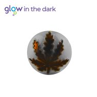 White Glass Pipe Glow in The Dark 10cm