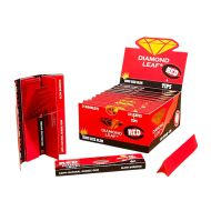 Diamond Leaf Colored Rolling Papers King Size Slim Red