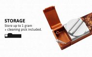 Combined All-In-One Aluminum Pocket Grinder - Weed leaf seal 2 available 3 colors