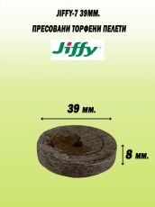 Jiffy-7 39mm. - Pressed peat pellets / plugs / washers - 1000pcs. (box) - New standard in dimensions